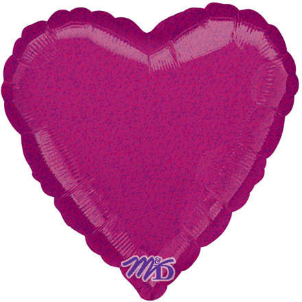 18" Fuchsia Dazzler Heart