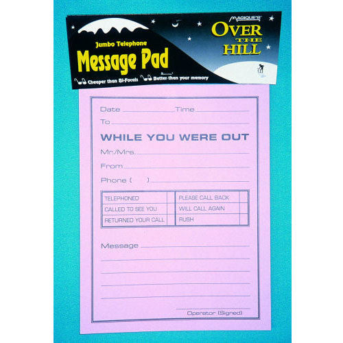 Over The Hill Jumbo Phone Pad (1 ct)