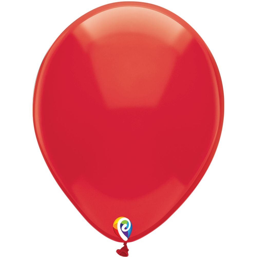 Funsational 12" Crystal Red Latex Balloons, 50ct