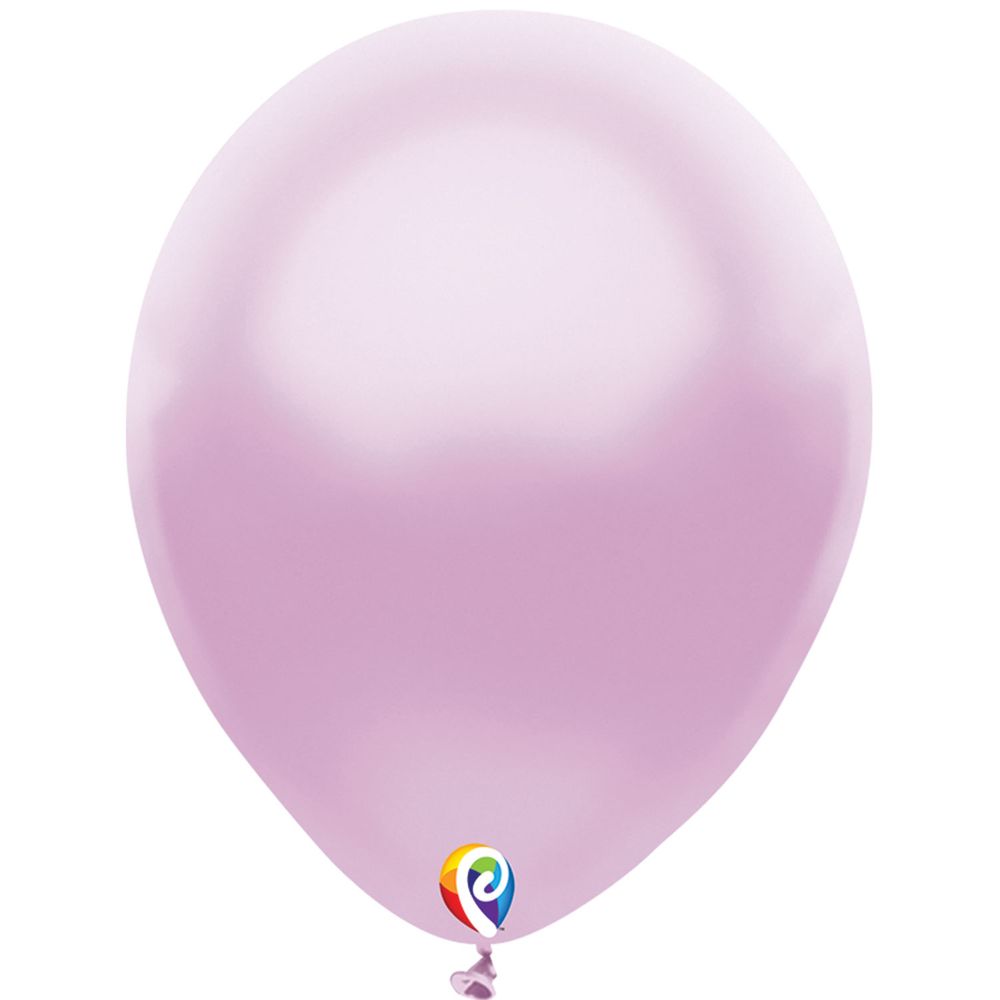Funsational 12" Pearl Lilac Latex Balloons, 50ct