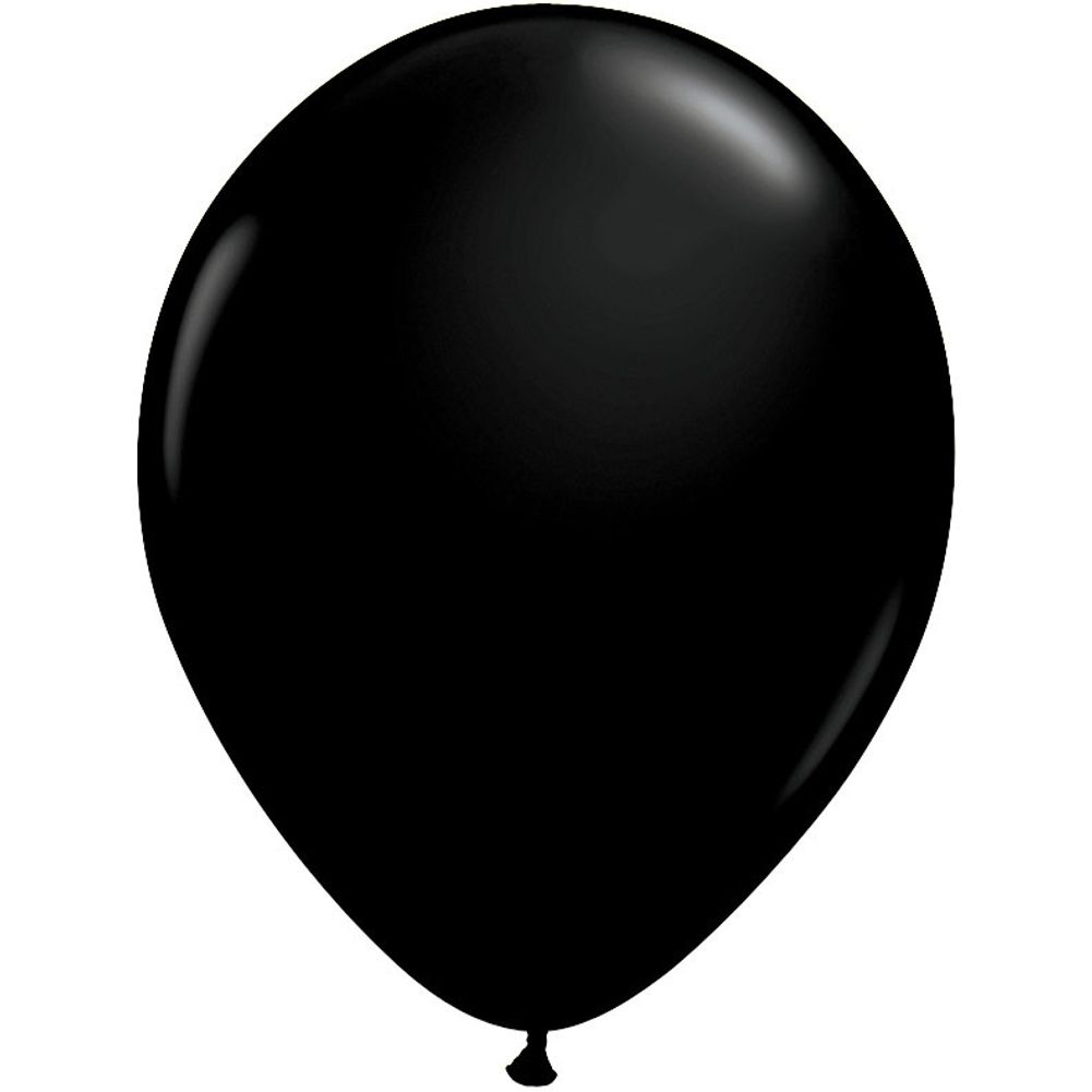 Qualatex 16" Onyx Black Latex Balloons (50ct)