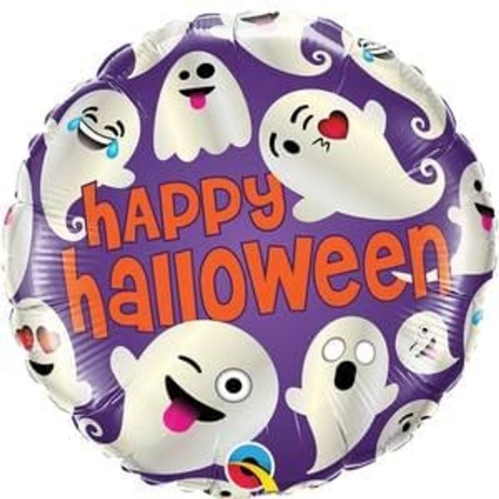 18" HALLOWEEN EMOTICON GHOSTS