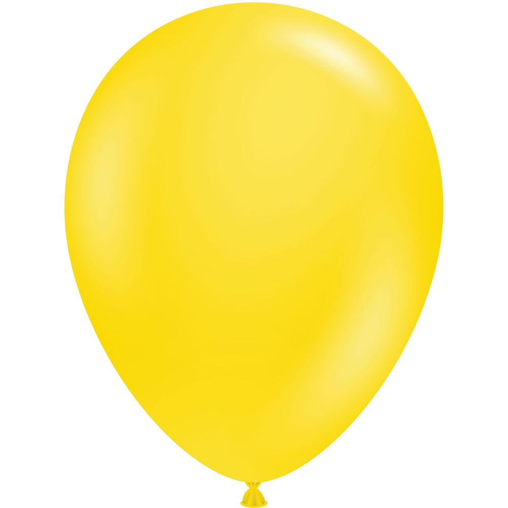 Tuftex 11" Yellow Standard Latex Balloons (100ct)