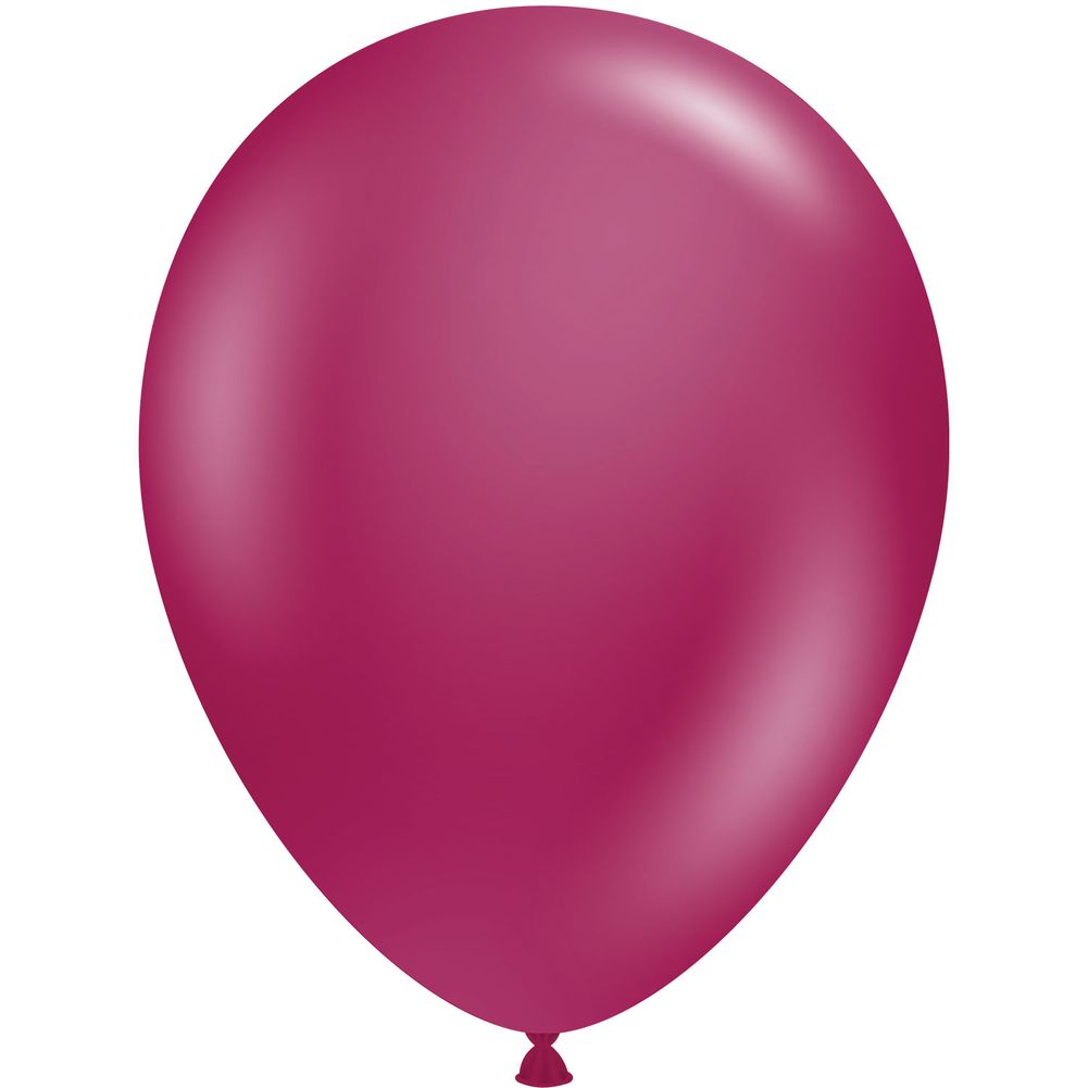 Tuftex 11" Crystal Burgundy Latex Balloons (100ct)