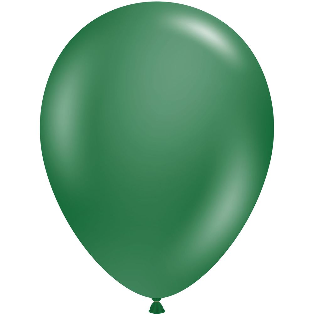 Tuftex 11" Metallic Forest Green Latex Balloons (100ct)