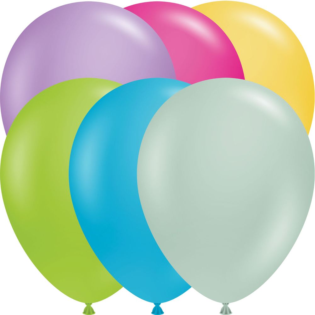 Tuftex 11" Tropical Asst Latex Balloons (100ct)