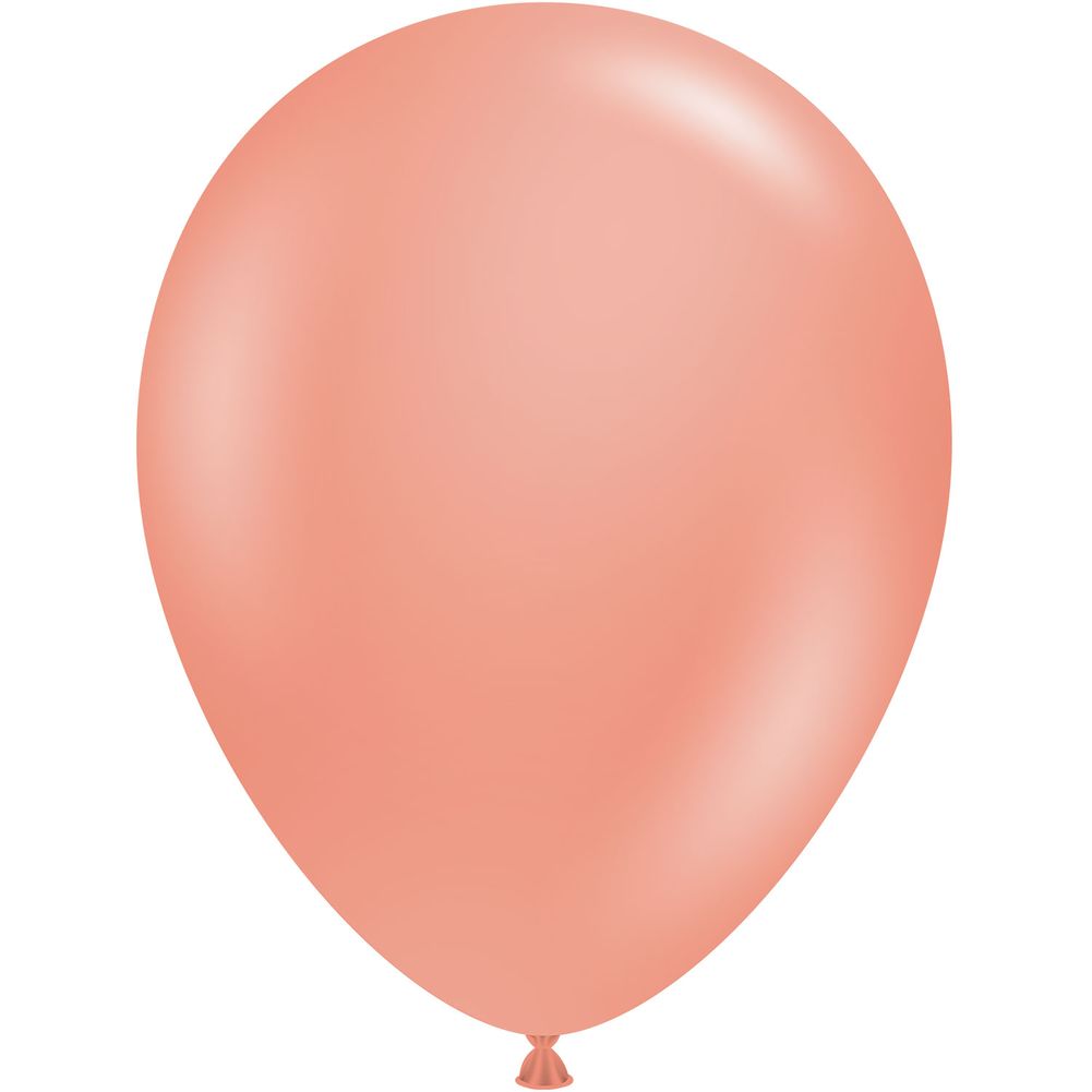 Tuftex 5" Metallic Rose Gold Latex Balloons (50ct)