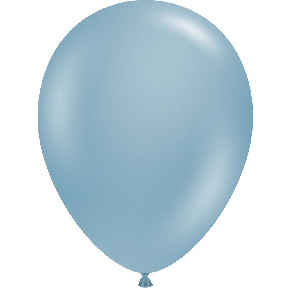 Tuftex 5" Blue Slate Pastel Latex Balloons (50ct)