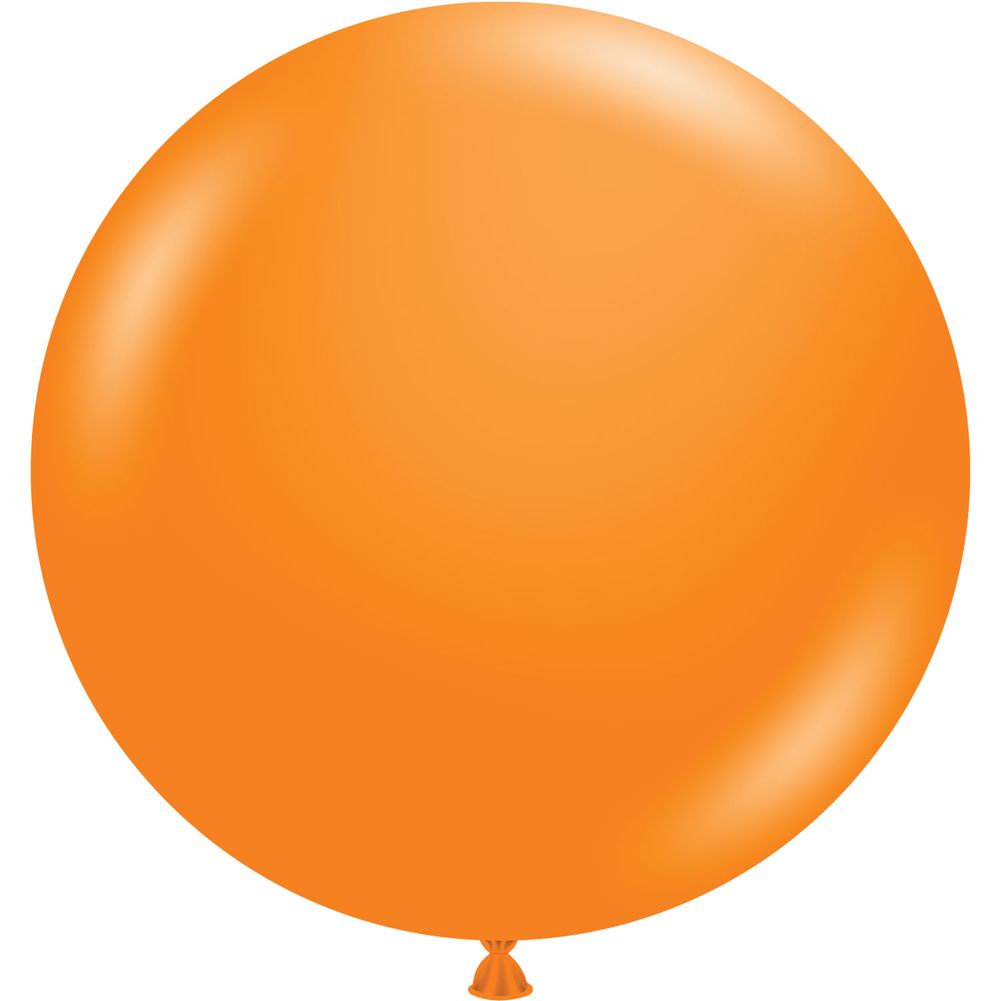 Tuftex 17" Crystal Tangerine Latex Balloons (50ct)