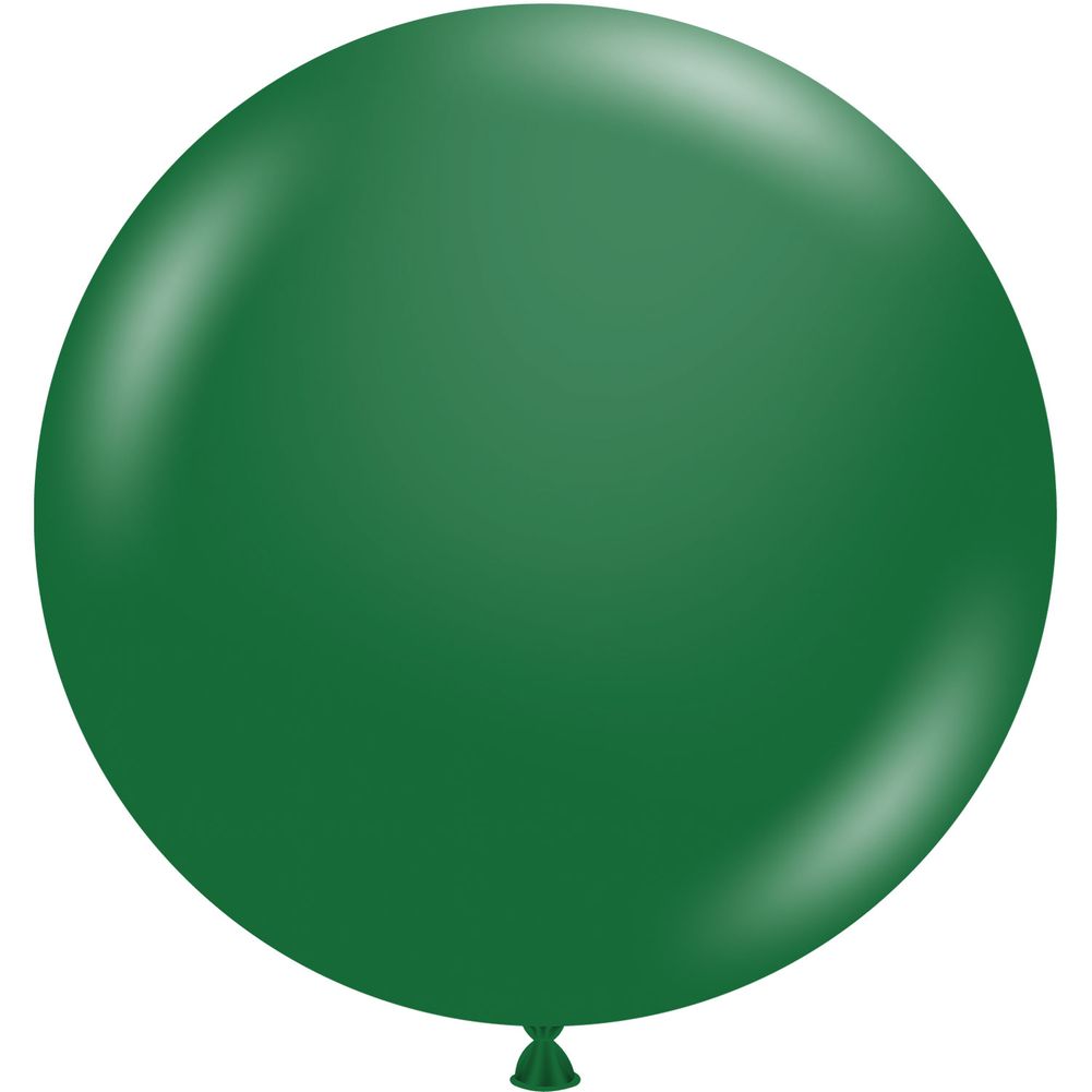 Tuftex 17" Metallic Forest Green Latex Balloons (50ct)
