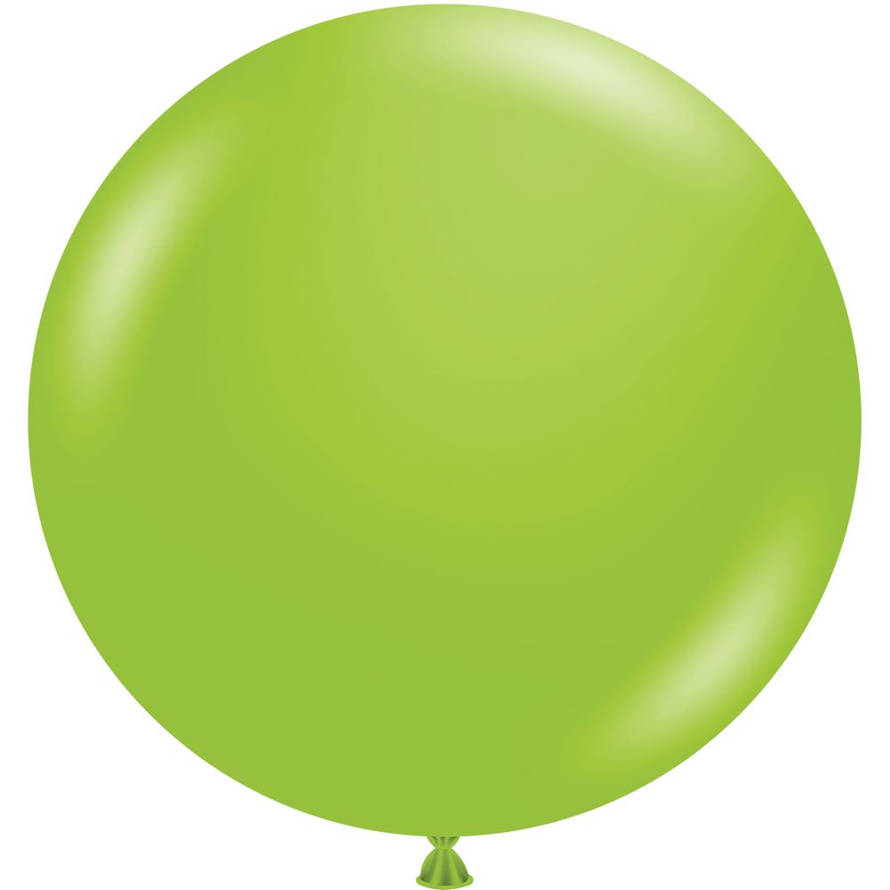 Tuftex 17" Lime Green Pastel Latex Balloons (50ct)