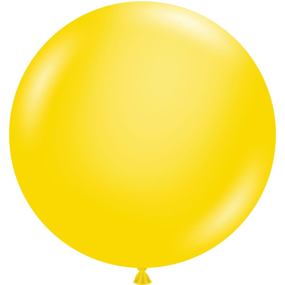 Tuftex 24" Yellow Standard Latex Balloons (25ct)
