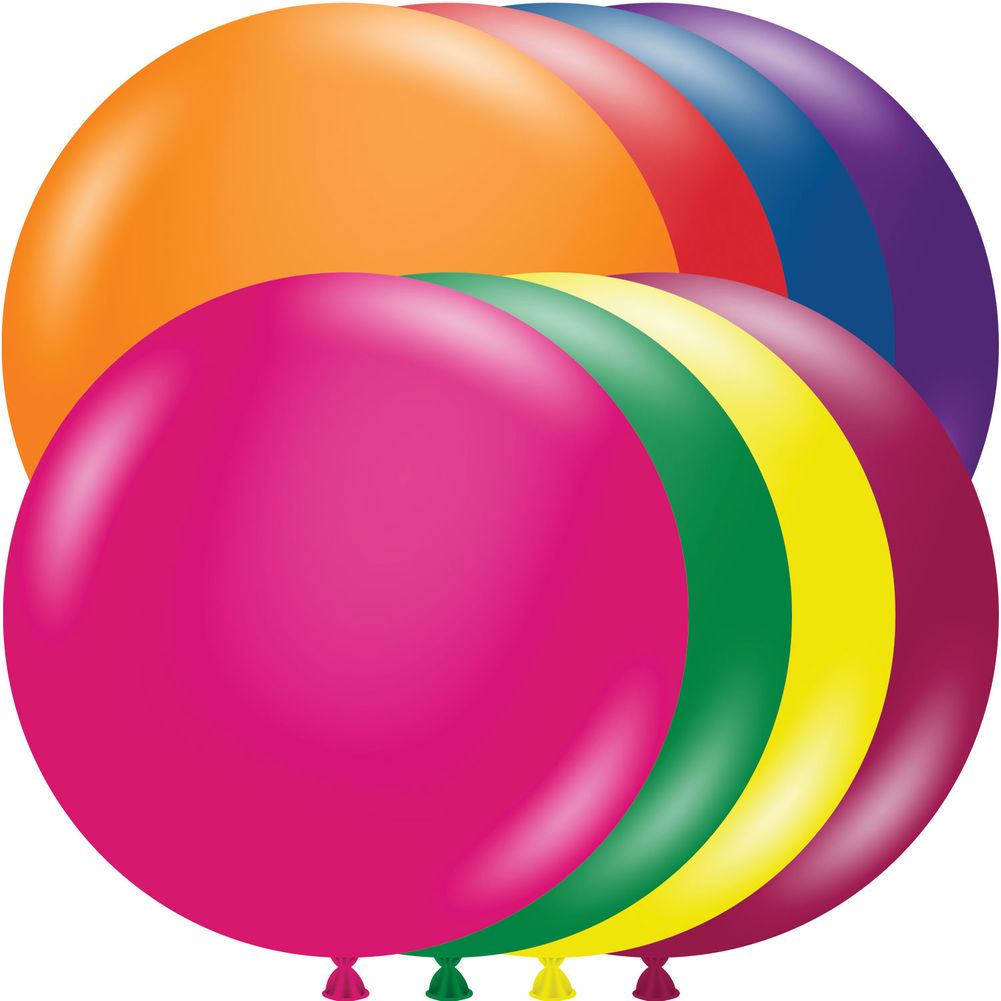 Tuftex 24" Crystal Asst Latex Balloons (25ct)