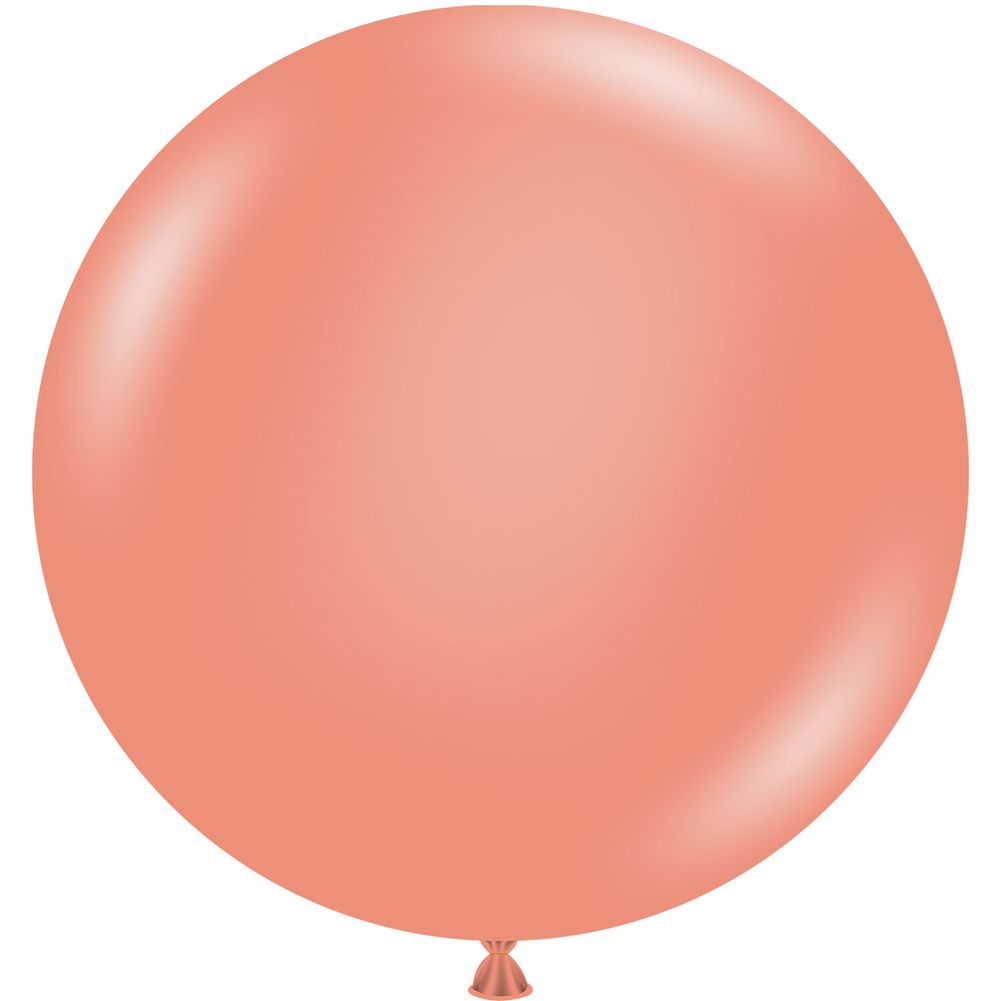 Tuftex 24" Metallic Rose Gold Latex Balloons (25ct)