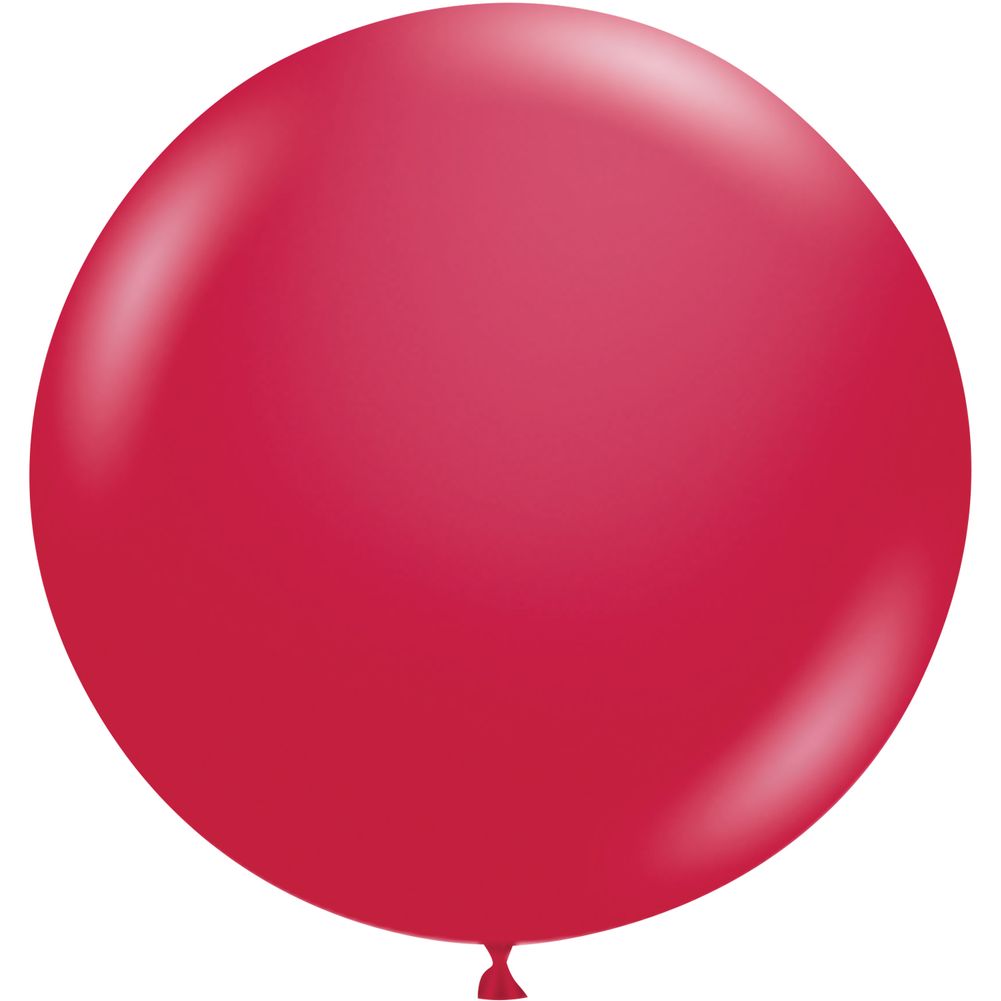 Tuftex 24" Metallic Starfire Red Latex Balloons (25ct)