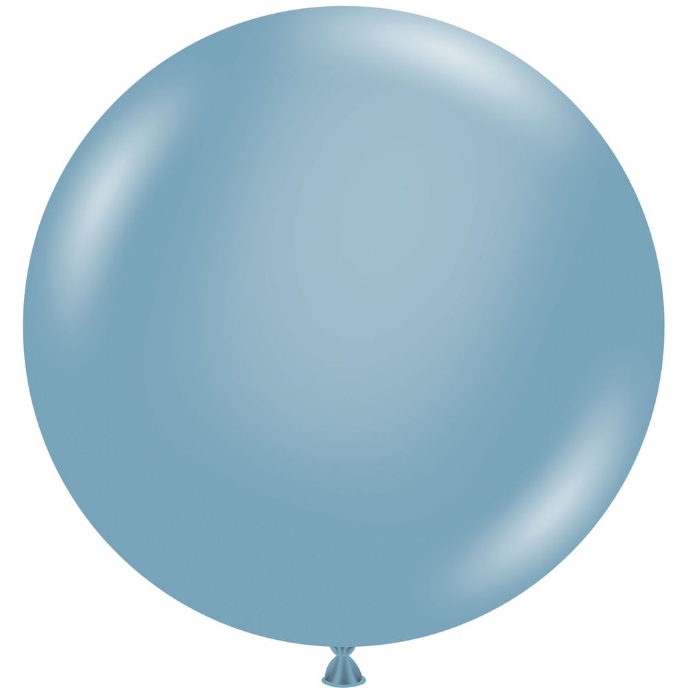 Tuftex 36" Blue Slate Pastel Latex Balloons (10ct)