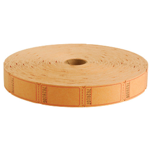 Orange Raffle Tickets