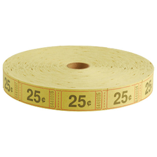 25 Cent Yellow Raffle Tickets