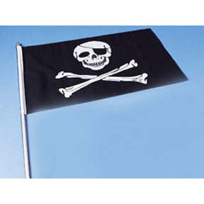 Cloth Pirate Flag -12" (1 ct)