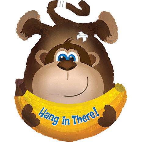 29" Hang In There Monkey With Banana