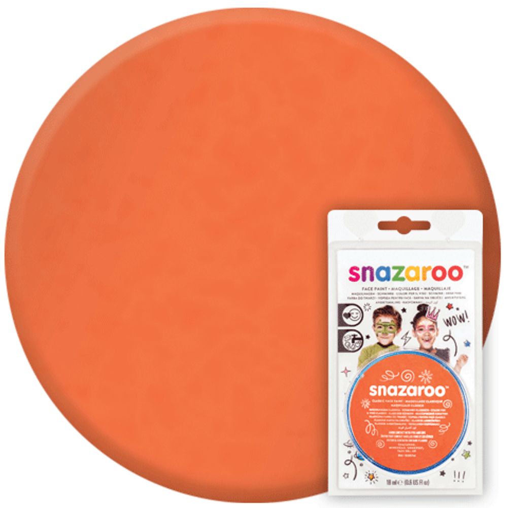 ORANGE FACE PAINT CLAM SHELL 18ML