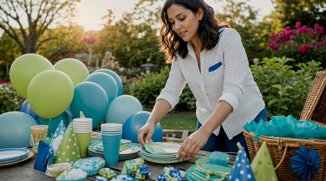 Event planner sorting party supply alternatives