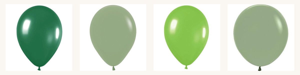 Light Green Latex Balloons in every shade