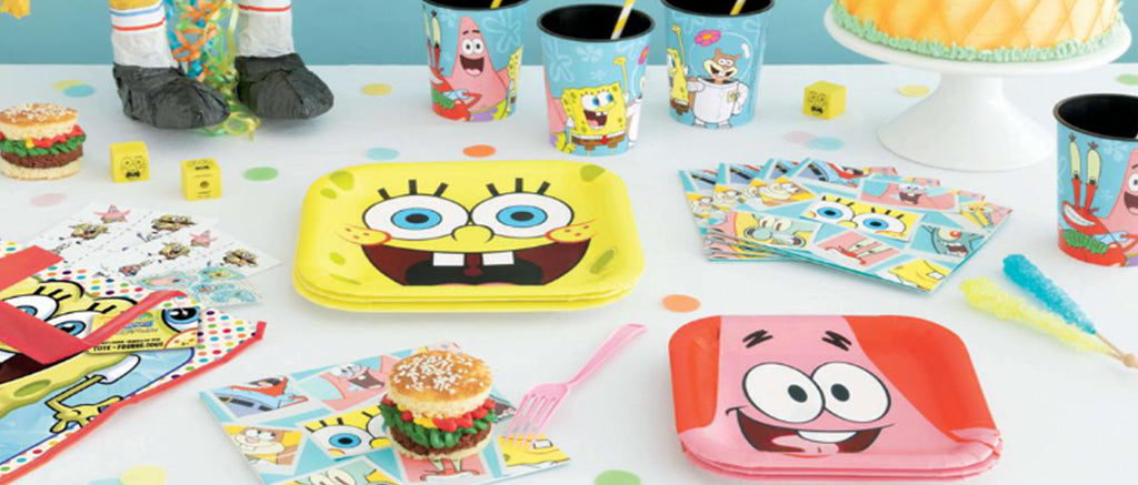 Spongebob Party Supplies — Spongebob Accessories, Spongebob Tableware, Spongebob Party Kits