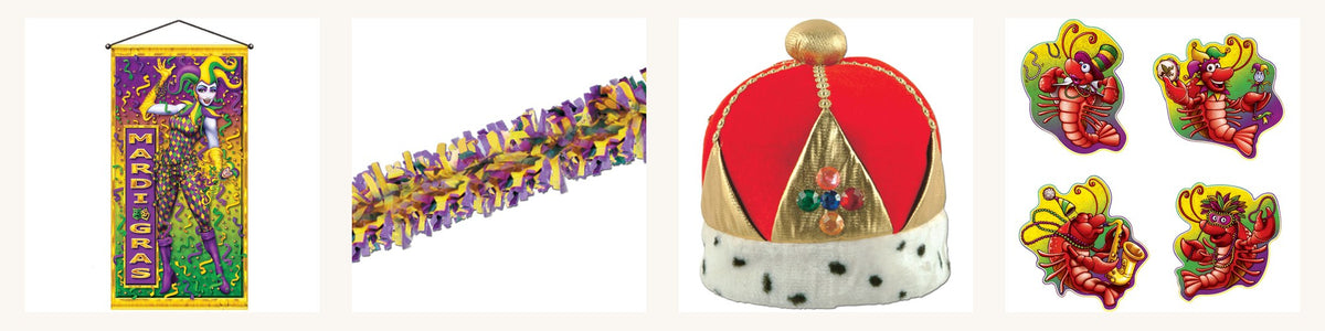 Mardi Gras — Mardi Gras Decorations, Mardi Gras Hats & Wearables