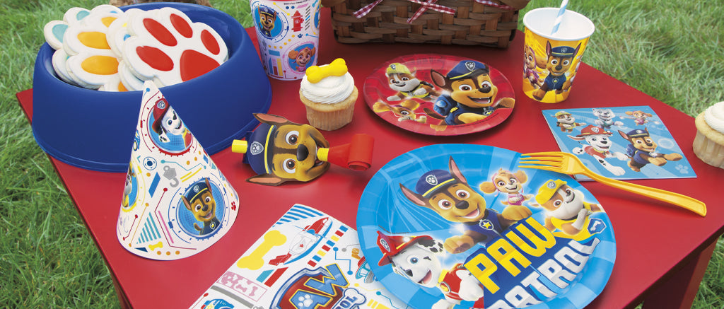 Paw Patrol Party Supplies — party kits, tableware, balloons and decorations