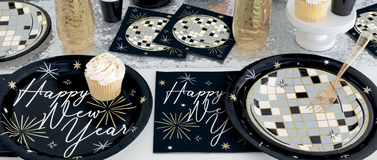New Year's — New Year's Decorations, New Year's Hats, Tiaras, Wearables, New Year's Tableware