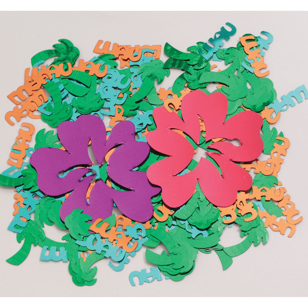 Oversized Confetti Luau Flower