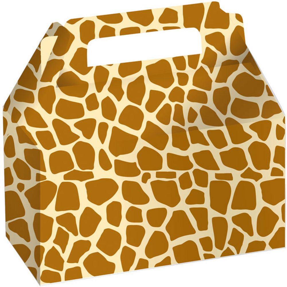 Giraffe Print Cookie Treat Boxes (2ct)
