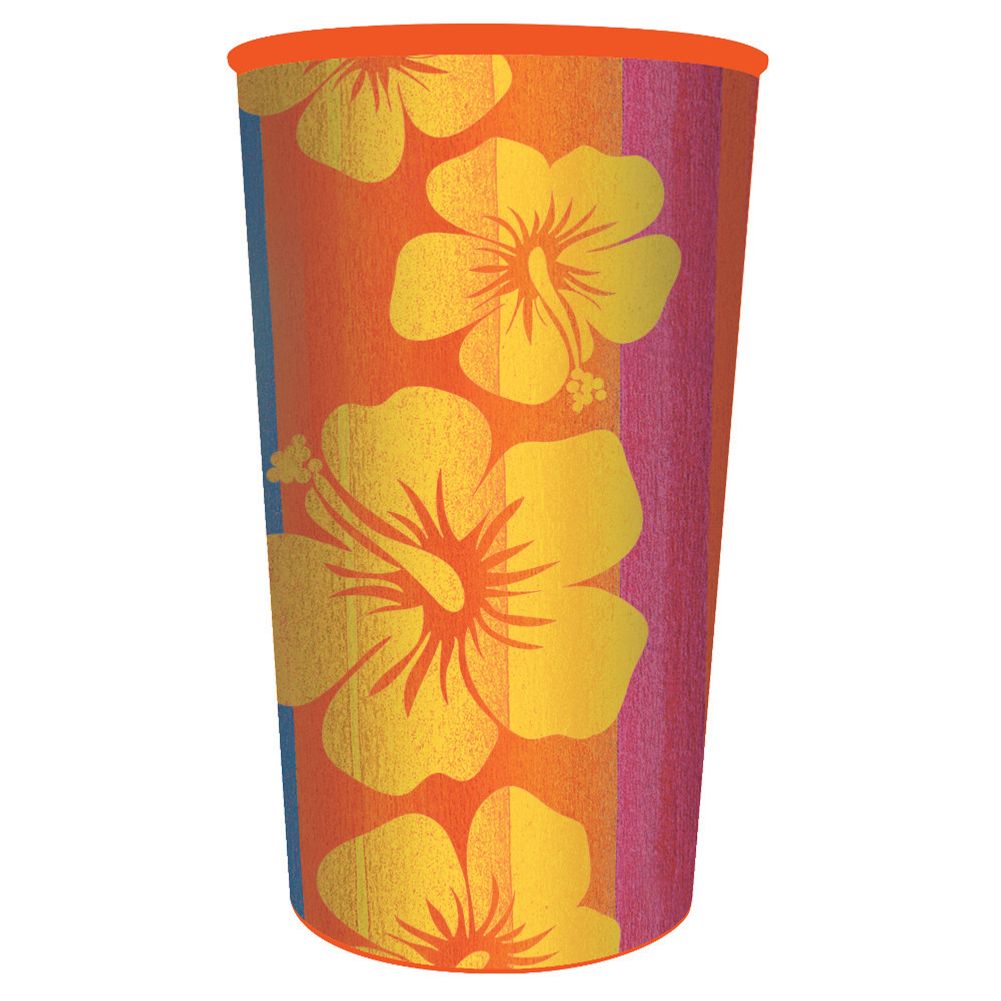 Sunset Stripes Plastic 22oz Tumbler