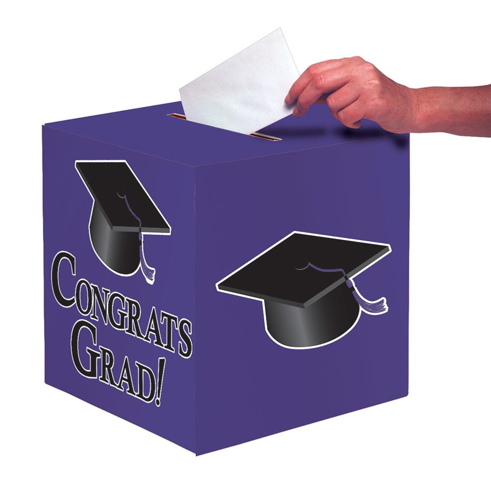 Congrats Grad Purple Card Box (1 ct)