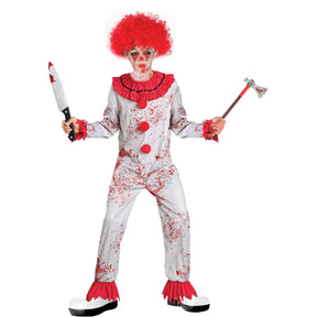 Boys' Scary Jester Clown Costume