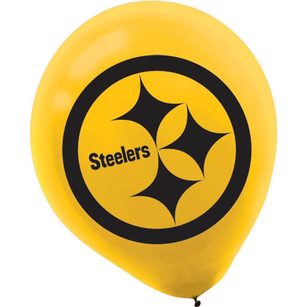 12" Pittsburgh Steelers Latex Balloons