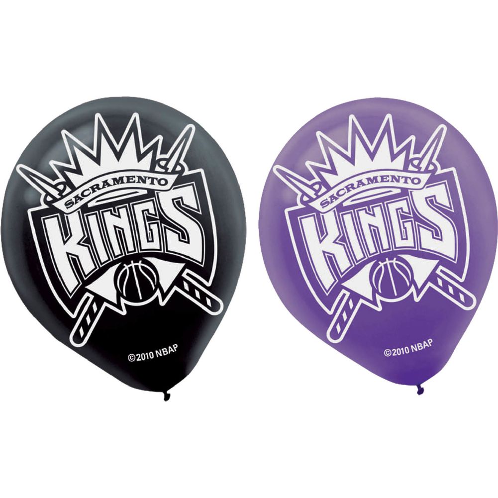 12" Latex Balloon 6 Ct- Sacromento Kings