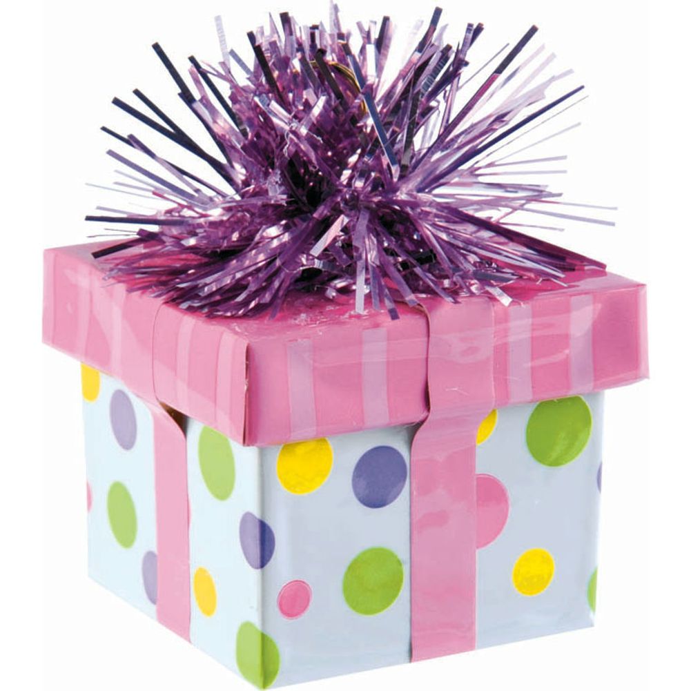 Balloon Weight- Gift Box Pink