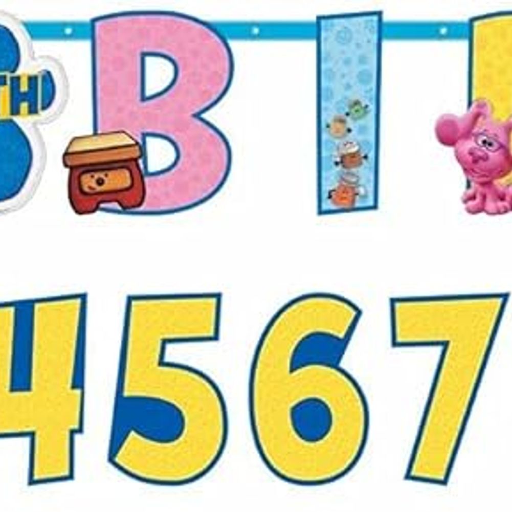 Blues Clues Jumbo Add-An-Age Letter Banner