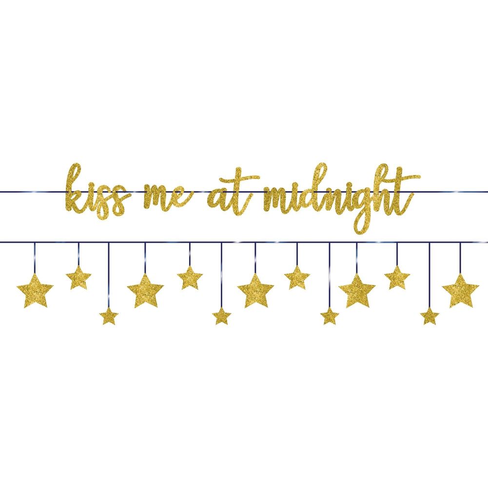 Midnight New Year's Eve Banners (2 ct)