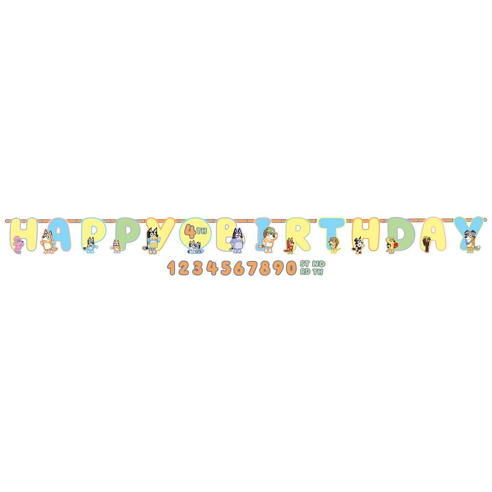 Bluey Jumbo Add an Age Letter Banner