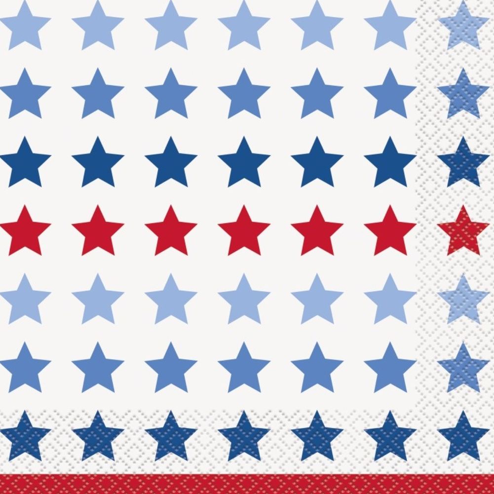 Patriotic USA Luncheon Napkins (16ct)