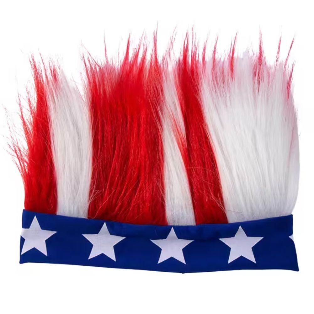 Adults Patriotic Crazy Hair Headband (1ct)