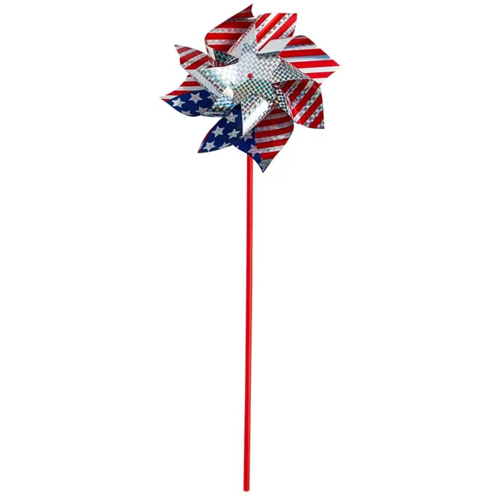 Jumbo Patriotic Stars & Stripes Prismatic Pinwheel (1ct)