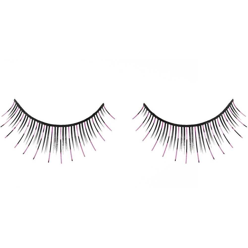 Purple Tinsel Eyelashes Adult