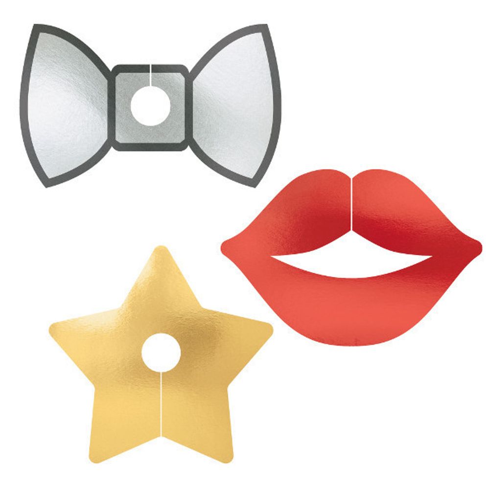 New Year's Glass Tags (18 ct)