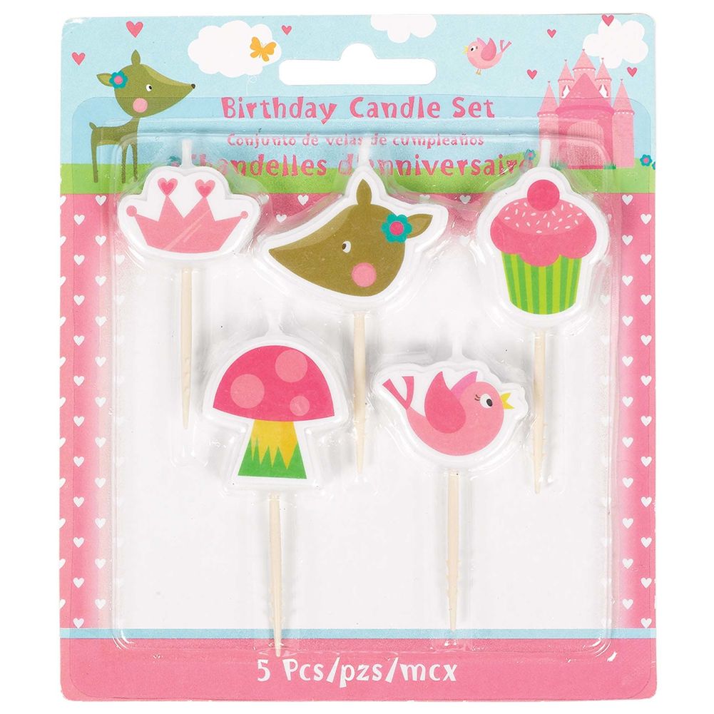 Woodland Princess Pick Candle Set (5ct)