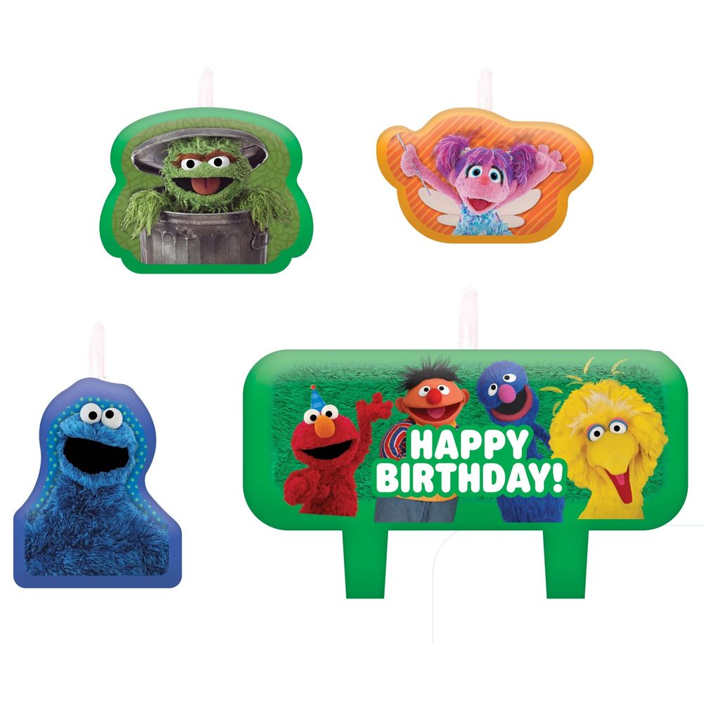 Everyday Sesame Street Birthday Candles (4ct)