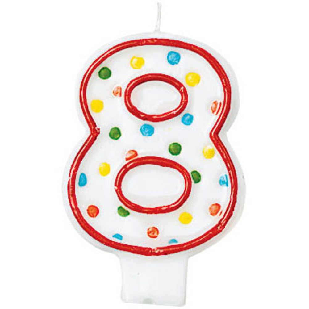 Polka Dots Numeral 8